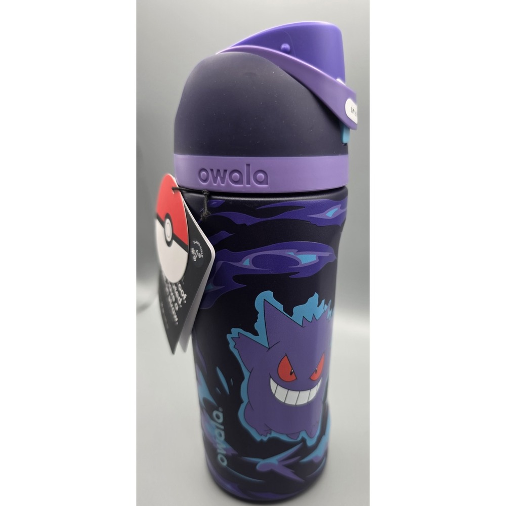 Pokemon x Owala FreeSip Gengar In The Shadows Water Bottle 16 Oz IN HAND 👻